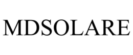 MDSOLARE trademark