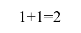 1+1=2 trademark