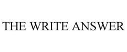THE WRITE ANSWER trademark