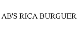 AB'S RICA BURGUER trademark