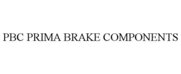 PBC PRIMA BRAKE COMPONENTS trademark