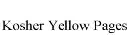 KOSHER YELLOW PAGES trademark