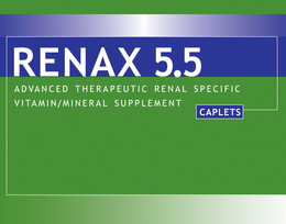 RENAX 5.5 ADVANCED THERAPEUTIC RENAL SPECIFIX VITAMIN/MINERAL SUPPLEMENT CAPLETS trademark