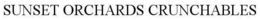 SUNSET ORCHARDS CRUNCHABLES trademark