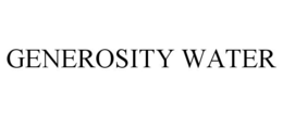 GENEROSITY WATER trademark
