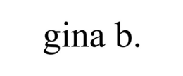 GINA B. trademark