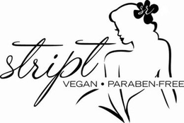 STRIPT VEGAN PARABEN-FREE trademark