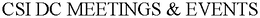 CSI DC MEETINGS & EVENTS trademark