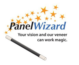 PANELWIZARD YOUR VISION AND OUR VENEER CAN WORK MAGIC. trademark