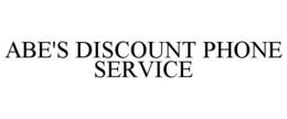 ABE'S DISCOUNT PHONE SERVICE trademark
