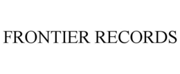 FRONTIER RECORDS trademark