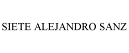 SIETE ALEJANDRO SANZ trademark