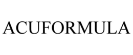 ACUFORMULA trademark