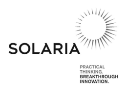 SOLARIA PRACTICAL THINKING. BREAKTHROUGH INNOVATION. trademark