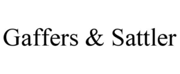GAFFERS & SATTLER trademark