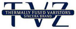 TVZ THERMALLY FUSED VARISTORS SINCERA BRAND trademark