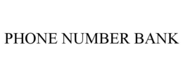 PHONE NUMBER BANK trademark