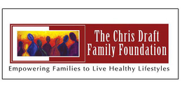 THE CHRIS DRAFT FAMILY FOUNDATION EMPOWERING FAMILIES TO LIVE HEALTHY LIFESTYLES trademark