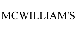 MCWILLIAM'S trademark