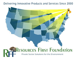 DELIVERING INNOVATIVE PRODUCTS AND SERVICES SINCE 2000 RFF RESOURCES FIRST FOUNDATION PRIVATE SECTOR SOLUTIONS FOR THE ENVIRONMENT trademark