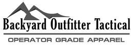 BACKYARD OUTFITTER TACTICAL OPERATOR GRADE APPAREL trademark