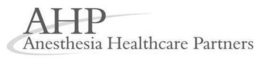 AHP ANESTHESIA HEALTHCARE PARTNERS trademark