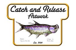 CATCH AND RELEASE ARTWORK EST. 1984 TARPON LAGUNA SAN JOSE J. TINGEY '07 PUERTO RICO trademark