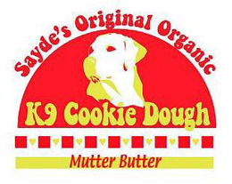 SAYDE'S ORIGINAL ORGANIC K9 COOKIE DOUGH MUTTER BUTTER trademark