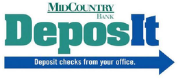 MIDCOUNTRY BANK DEPOSIT DEPOSIT CHECKS FROM YOUR OFFICE trademark