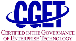 CGET CERTIFIED IN THE GOVERNANCE OF ENTERPRISE TECHNOLOGY trademark