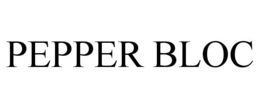 PEPPER BLOC trademark