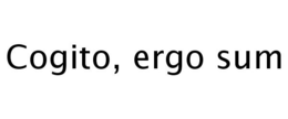 COGITO, ERGO SUM trademark