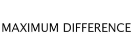 MAXIMUM DIFFERENCE trademark