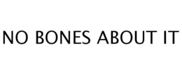 NO BONES ABOUT IT trademark
