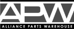 APW ALLIANCE PARTS WAREHOUSE trademark