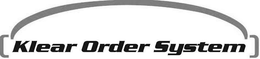 [KLEAR ORDER SYSTEM] trademark