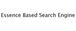 ESSENCE BASED SEARCH ENGINE trademark