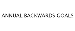 ANNUAL BACKWARDS GOALS trademark