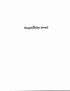 HOSPITAALITY AWARD trademark