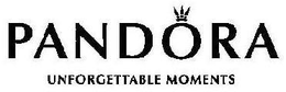 PANDORA UNFORGETTABLE MOMENTS trademark