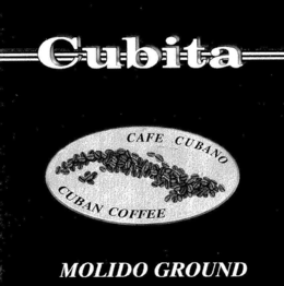 CUBITA CAFE CUBANO CUBAN COFFEE MOLIDO GROUND trademark