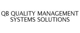 QB QUALITY MANAGEMENT SYSTEMS SOLUTIONS trademark