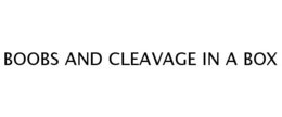 BOOBS AND CLEAVAGE IN A BOX trademark