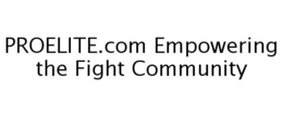 PROELITE.COM EMPOWERING THE FIGHT COMMUNITY trademark
