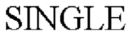SINGLE trademark