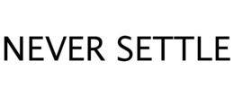 NEVER SETTLE trademark