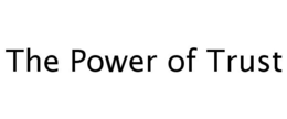 THE POWER OF TRUST trademark