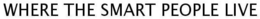 WHERE THE SMART PEOPLE LIVE trademark
