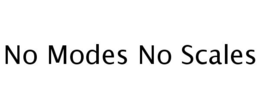 NO MODES NO SCALES trademark