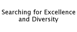 SEARCHING FOR EXCELLENCE AND DIVERSITY trademark